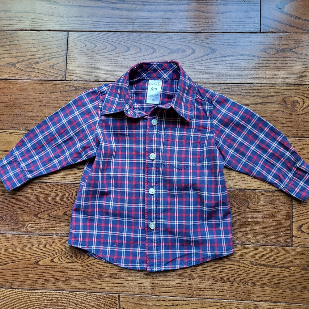 🚨3/$10 Carter's Plaid Shirt